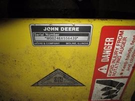 John Deere snow blower