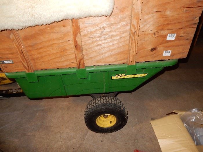 CART THAT IS BEING SOLD WITH JOHN DEERE 48 INCH LAWN TRACTOR