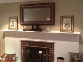 Wide shot of smalls, art, pottery and collectables. 