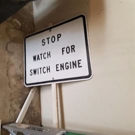 Vintage RailRoad Sign