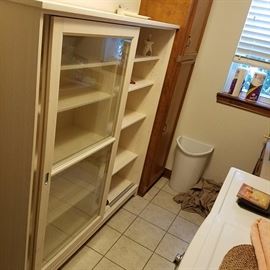 Shelving Unit with Glass Doors