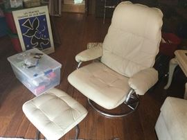 Mid Century Chair & Ottoman