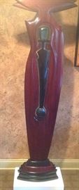 Michael Costello large wood and marble sculpture