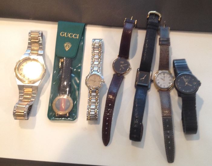 Watches - Cartier, Concorde, Gucci