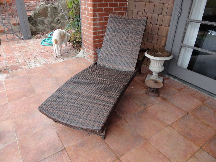 Rattan chaise (2 are available)