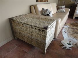 Rattan chest