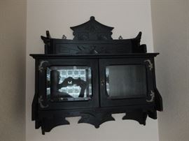 Antique Asian style wall cabinet