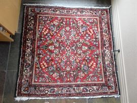 3'5" x 3'4" Semi-Antique Persian Lilihan rug