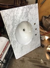 Sink and marble top