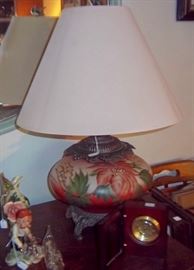 Beautiful Reverse Painted Lamp