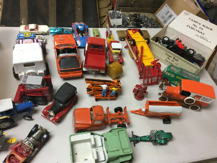 Vintage Die Cast Cars and Trucks
