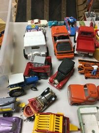 Vintage Die Cast Cars and Trucks