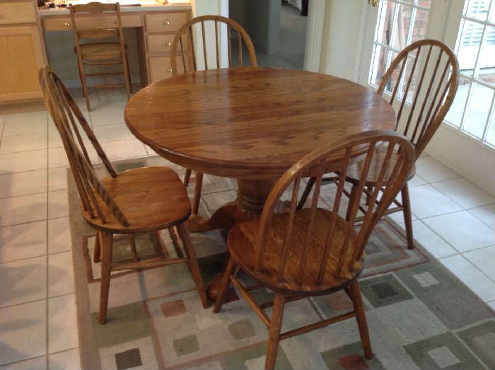 Pedestal Table - 4 Chairs $ 280.00
