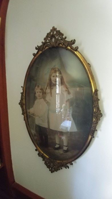 antique framed photo