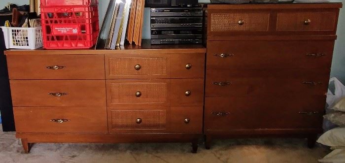 mid-century dresser and chest of drawers     BEDROOM