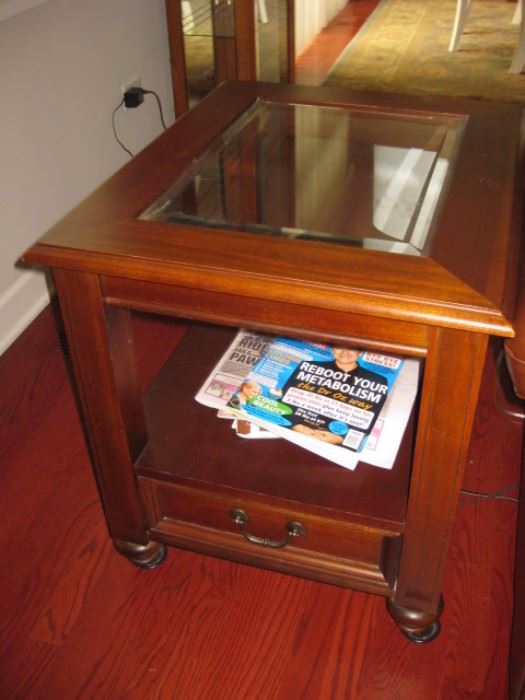 Beveled Glass end table