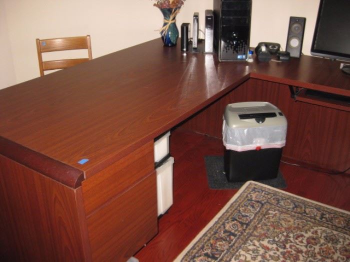 Executive Desk and credenza