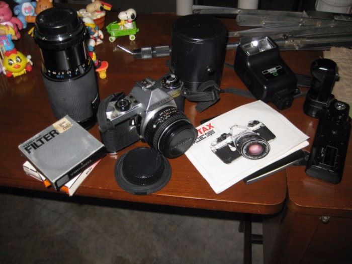 Pentax camera and accessories
