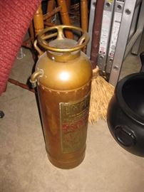 Antique copper extinguisher