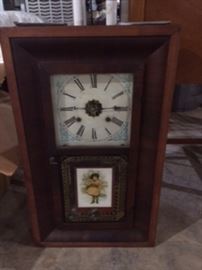 Antique Waterbury regulator clock