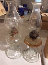 Vintage/Antique oil lamps