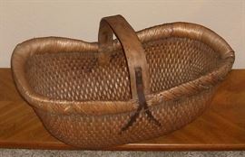 Handsome, one of a kind, handmade basket from China.  