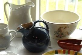 Red Wing cobalt ball pitcher