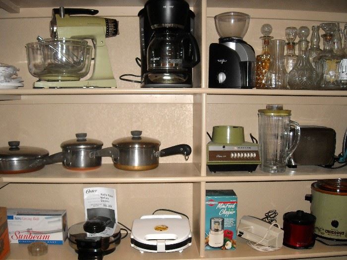 We have a great assortment of appliances and cookware.