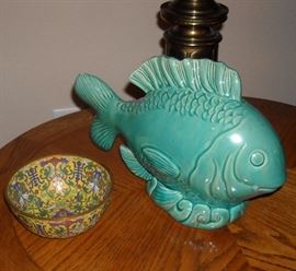 The lady of the house enjoyed many unusual oriental accessories.