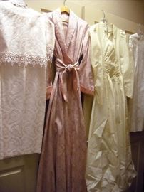 Vintage clothing including WWII era wedding gown