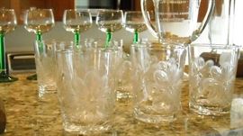 Elegant glassware everywhere