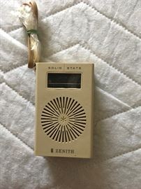 Zenith transistor radio