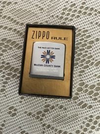 Zippo tape measure for the McLean County Bank