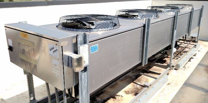 Bohn 4 Fan Condensor Unit, Includes Up To 12" Of Copper Line