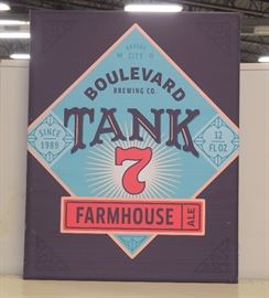 Boulevard Brewing Co. Tank 7 Farmhouse Ale Canvas Print, 28"H x 22"W