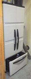 Modular Plastic Shelving Unit 69.5"H x 29.5"W x 18"D, And Contents, Concrete Cleaner, Degreaser, Waste Basket Liners, Caution Tape And More