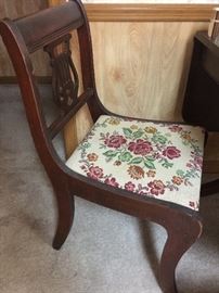 Antique dining table chair