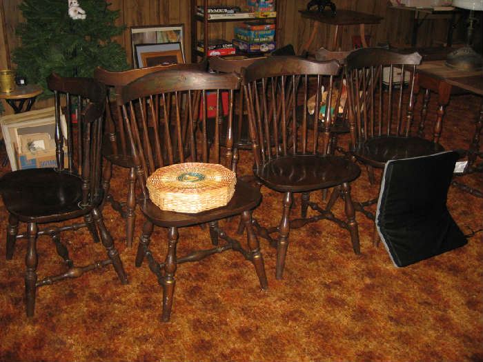 seven matching chairs