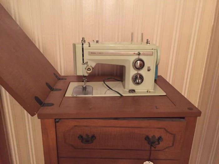 Sears Kenmore with cabinet and all accessories