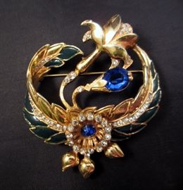 Stunning Early Coro Floral Brooch