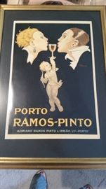 Framed Porto Ramos Pinto print
