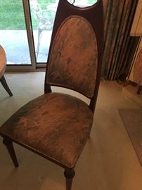fruitwood side dining chairs - 5 available
