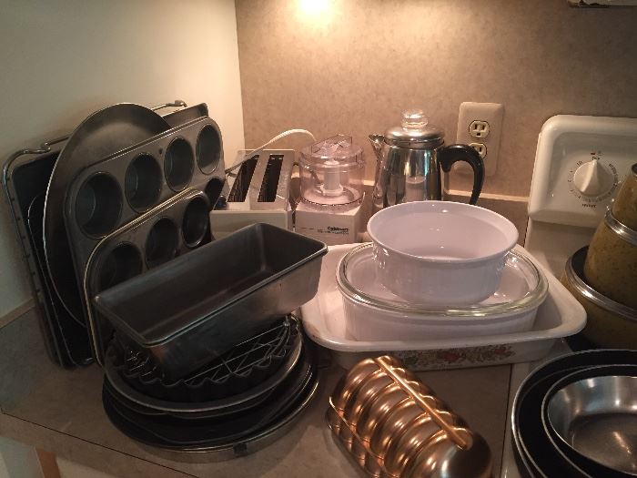 pots and pans, and small appliances