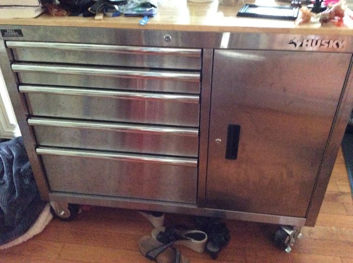 Husky tool cabinet/used in kitchen