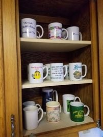 Variety of mugs