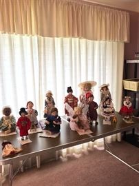 Doll collection from: Lenox, Hamilton Collection & Knowles China Co.