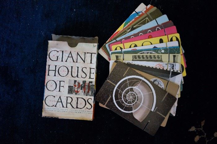 vintage "Giant House of Cards" by Eames