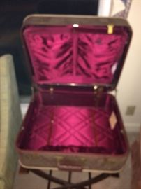 Vintage suitcase with love note in it!
