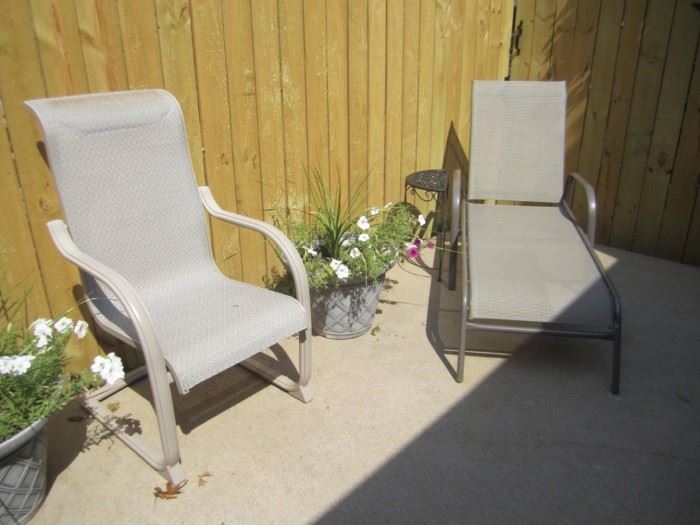PATIO CHAIR AND LOUNGE