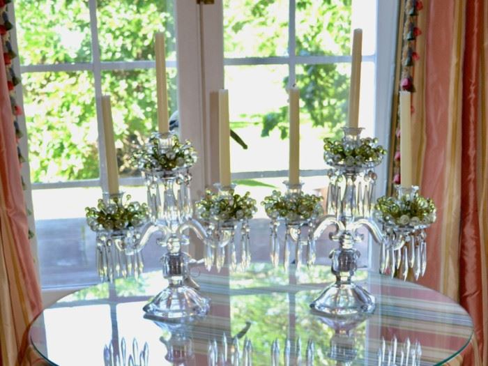 Crystal candelabras